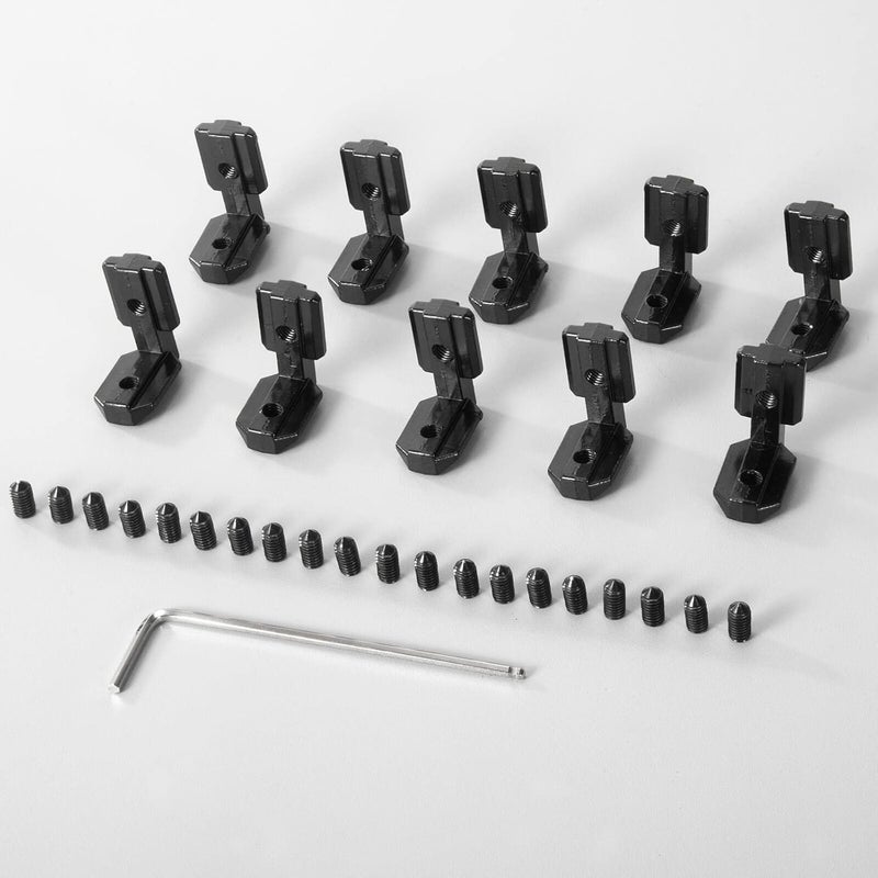 IXGNIJ 10PCS 4040 Corner Bracket L-Shape Interior Inside Connector for 4040 Aluminum Extrusion Accessories Black(10 LEB) - Image 4